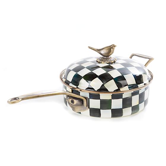 Courtly Check Enamel 3 Qt. Saute Pan