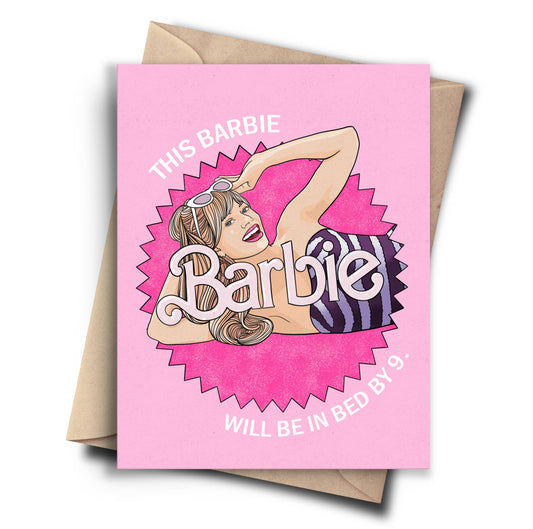 Barbie Bed by 9 Funny Birthday Card - Friendship Card