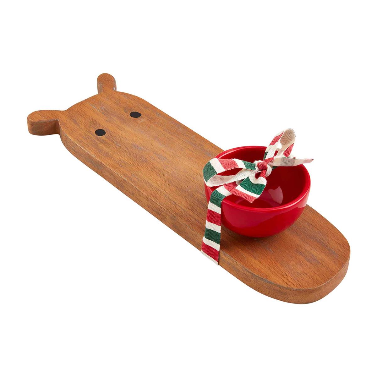 Farm Wood Ceramic Tray Set