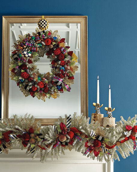 Large Holiday Frost Wreath