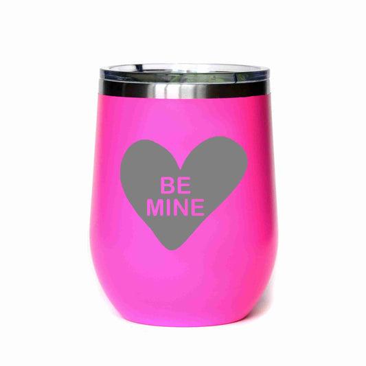 Pink Valentine's Day Gift Be Mine Candy Heart Mug - 12 or 16 oz.