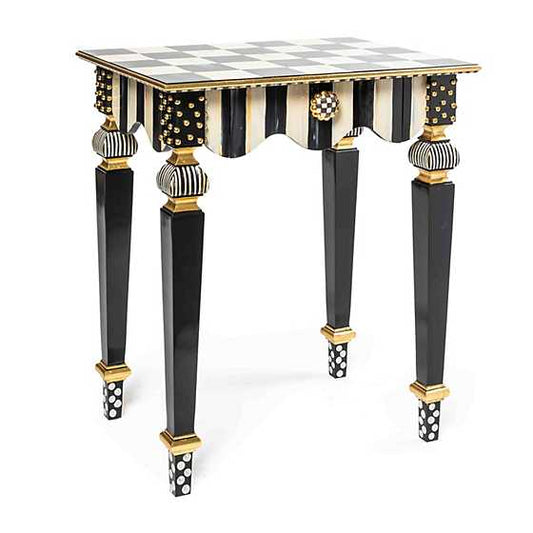 Courtly Stripe Side Table