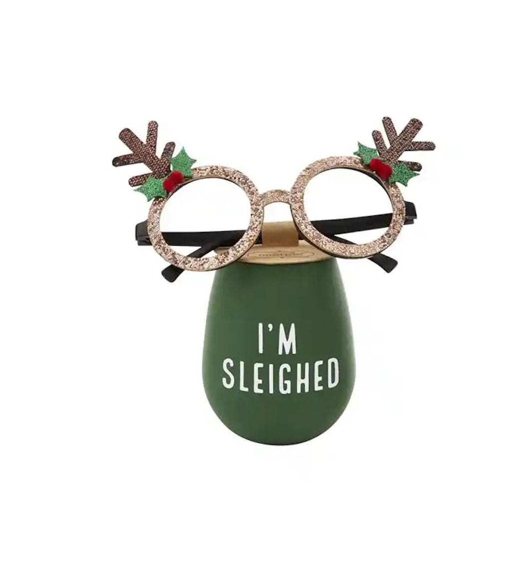 Sleighed Wine Glass And Glasses Set