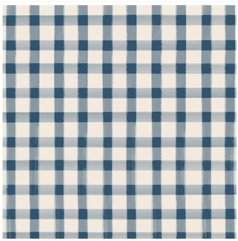 Navy Painted Cocktail Napkin