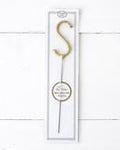 Big Golden Sparkler Wand Letter, S