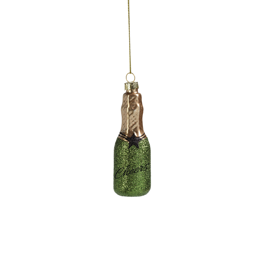 Celebration Bottle Ornament - Green