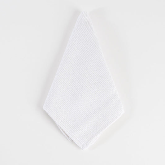 White Basket Weave Napkin S/4