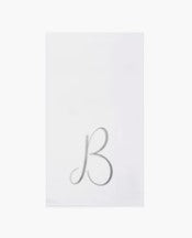 B Papersoft Napkins Monogram Guest Towels (Pack of 20)