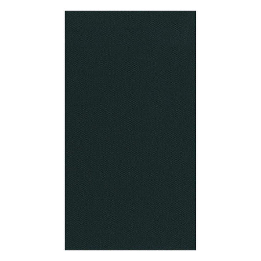 Paper Linen Solid Guest Towel Napkins, Black - 12 Per Package