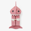 Mauve Baby Shark Hooded Bath Wrap