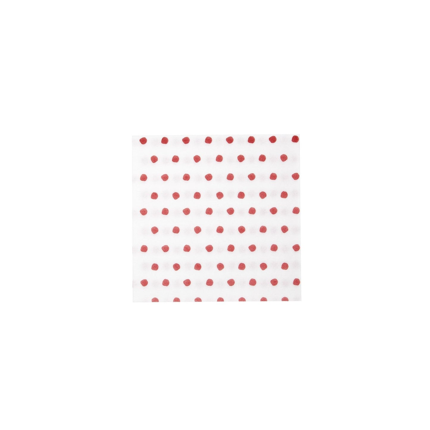 Papersoft Napkins Dot Red Cocktail Pack 20