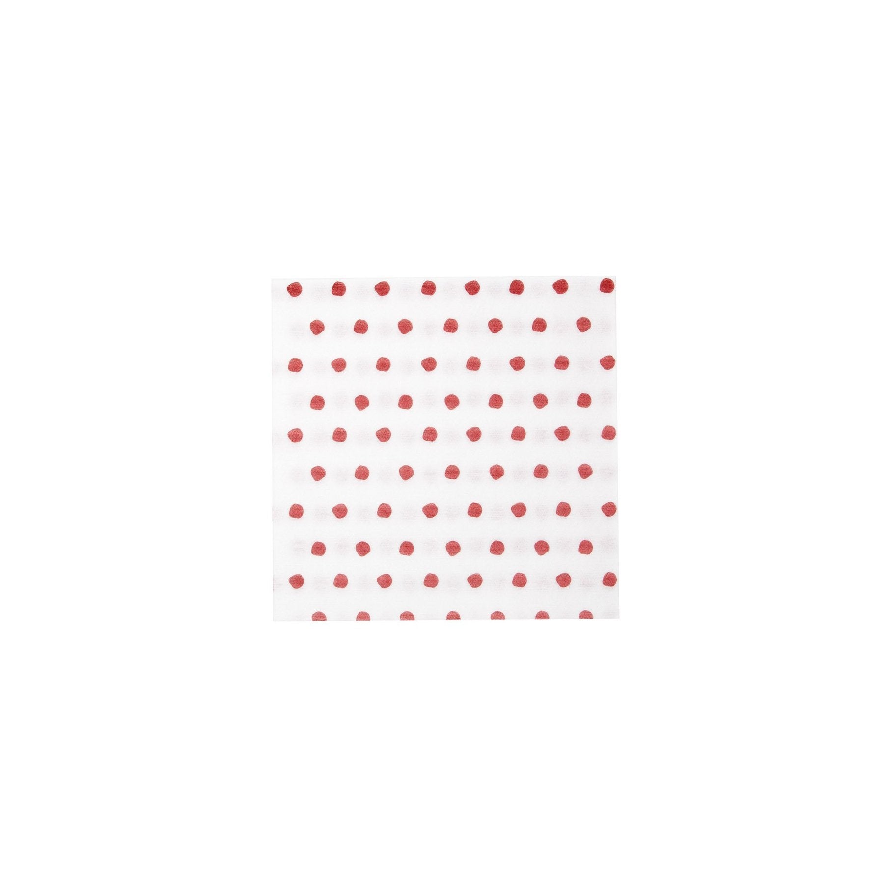 Papersoft Napkins Dot Red Cocktail Pack 20