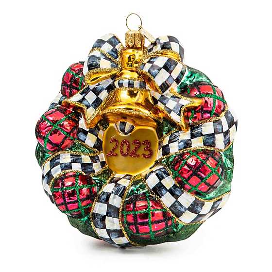 Glass Ornament - Tartastic 2023 Wreath