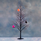 Halloween Tree, w/Pink/Orange Lights