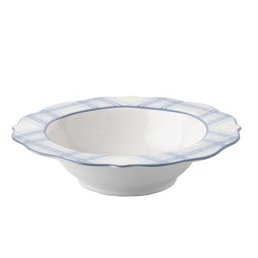 Tartan Chambray Serving Bowl