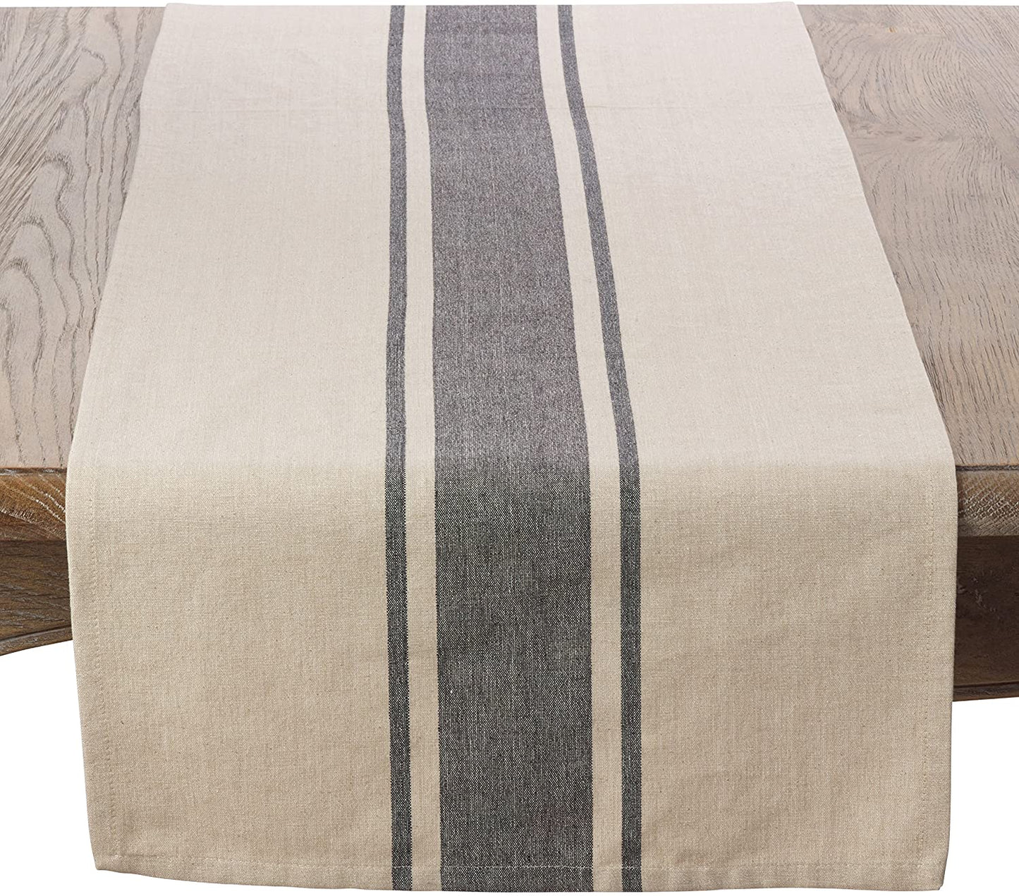 Banded Burlap Table Runner