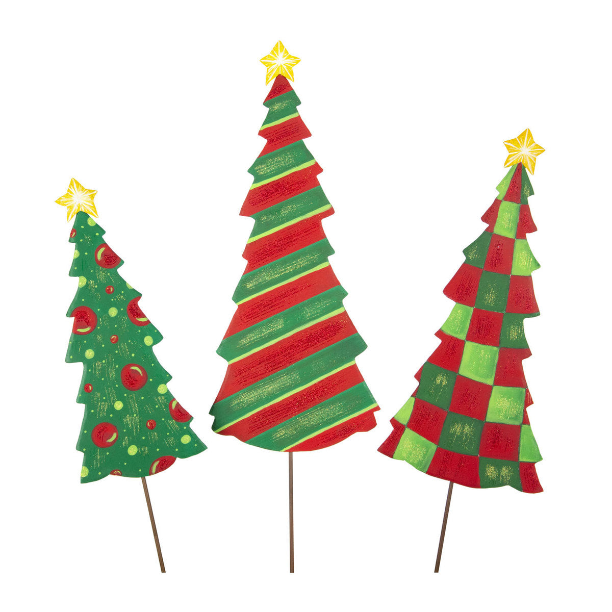 Timeless Green & Red Tree Medium