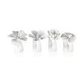 Assorted Bone China Flower Napkin Rings