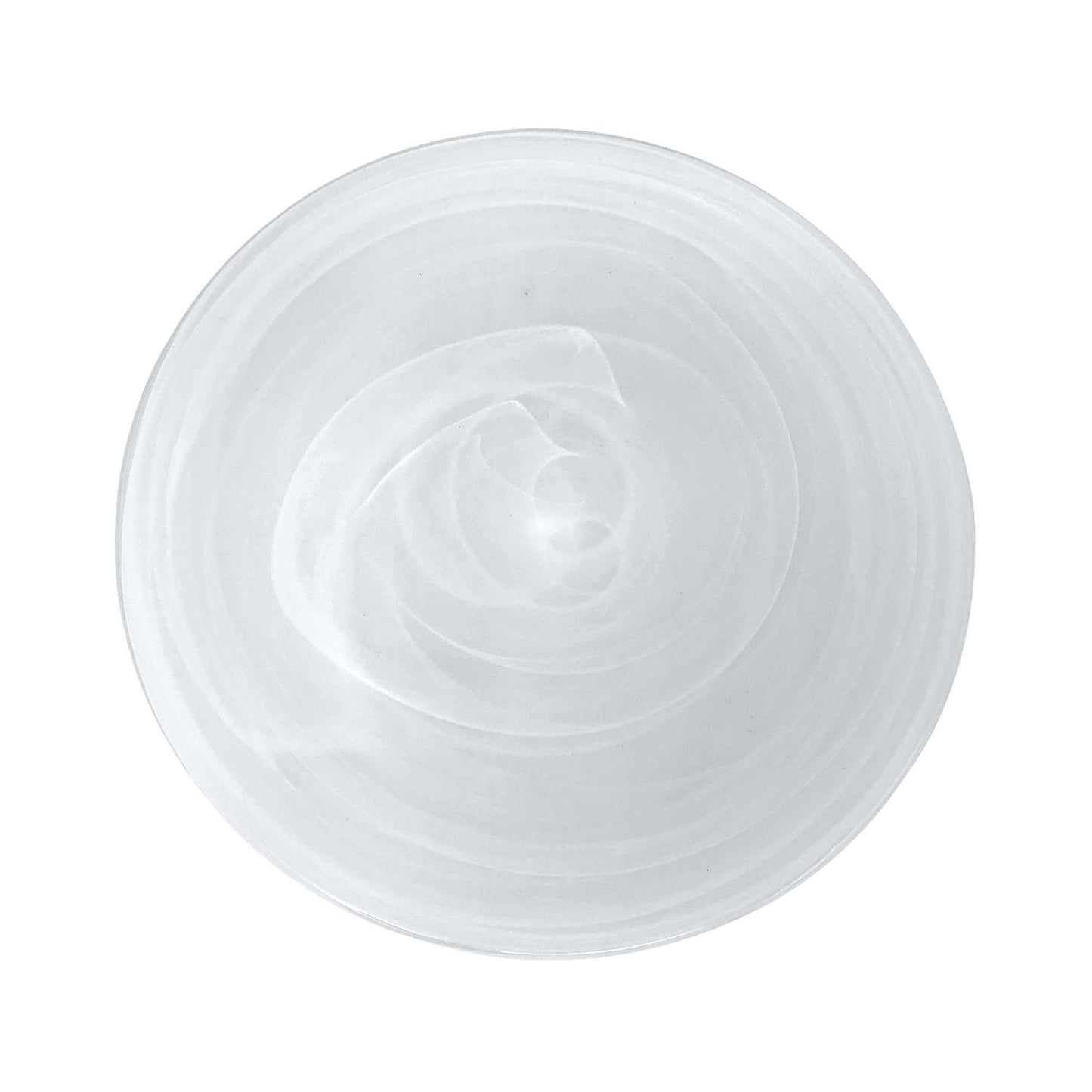 White Alabaster Dinner Plate