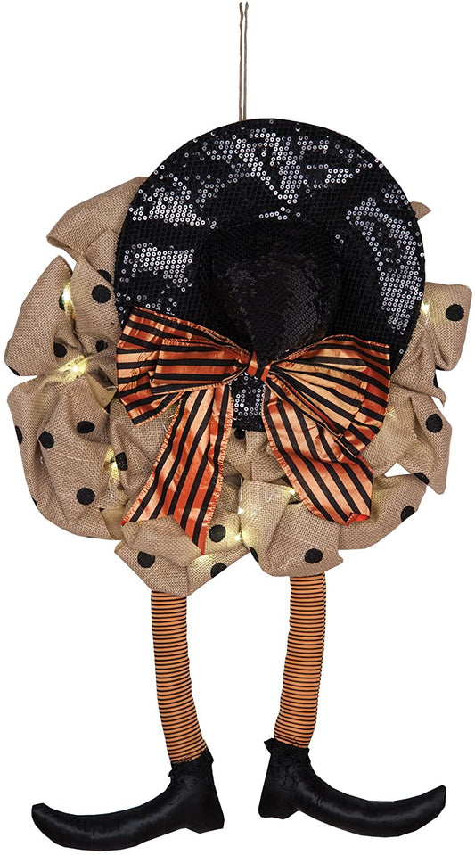 Witch Dangled Feet Wreath