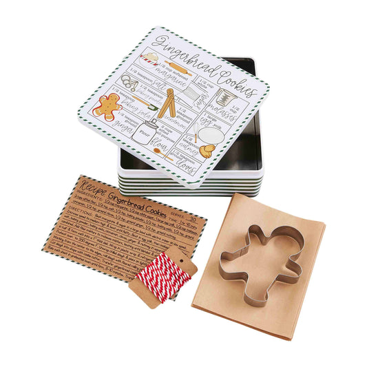 Gingerbread Cookie Recipe Tin Sets