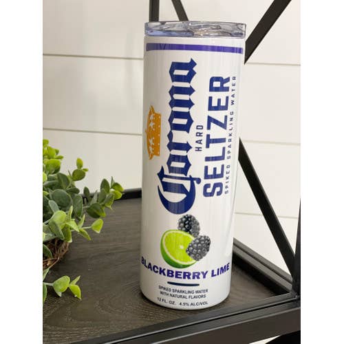 Blackberry Lime Corona Hard Seltzer 20oz Skinny Tumbler