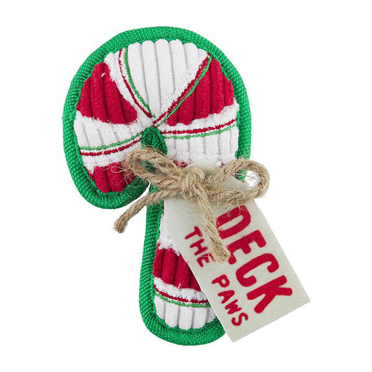 Candy Cane Christmas Dog Toy