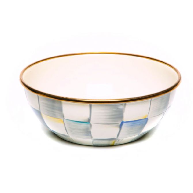 Sterling Check Enamel Everyday Bowl