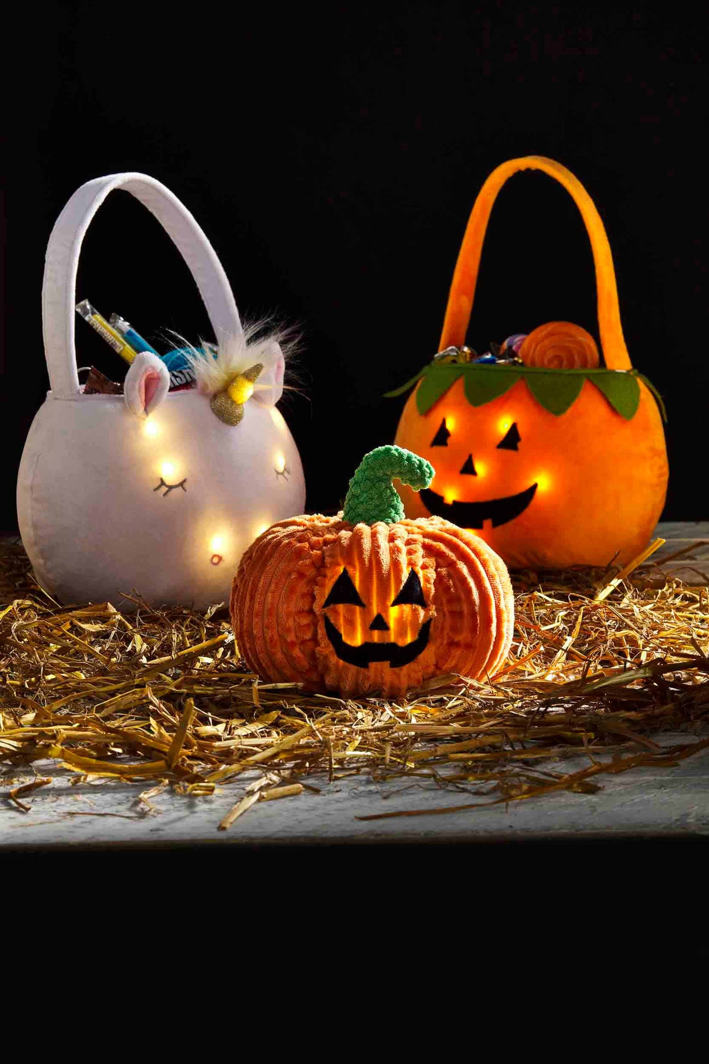 Light-Up Jack-O-Lantern Halloween Bag