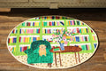 36x24" Bamboo Mat, Puppy in Library