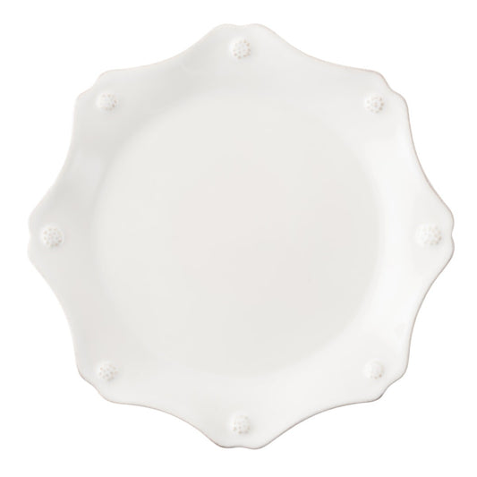 Berry & Thread Scallop Salad Plate - Whitewash