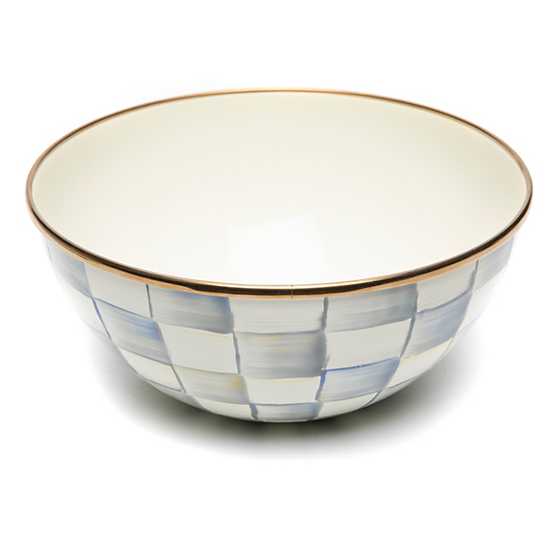 Sterling Check Enamel Everyday Bowl - Small