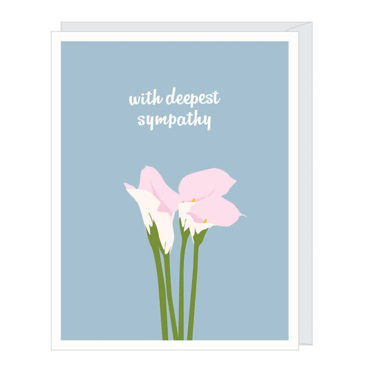 Calla Lily Sympathy Card