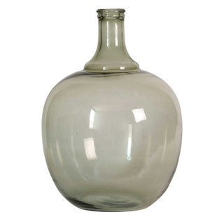 Round Glass Vessel 18"  Green