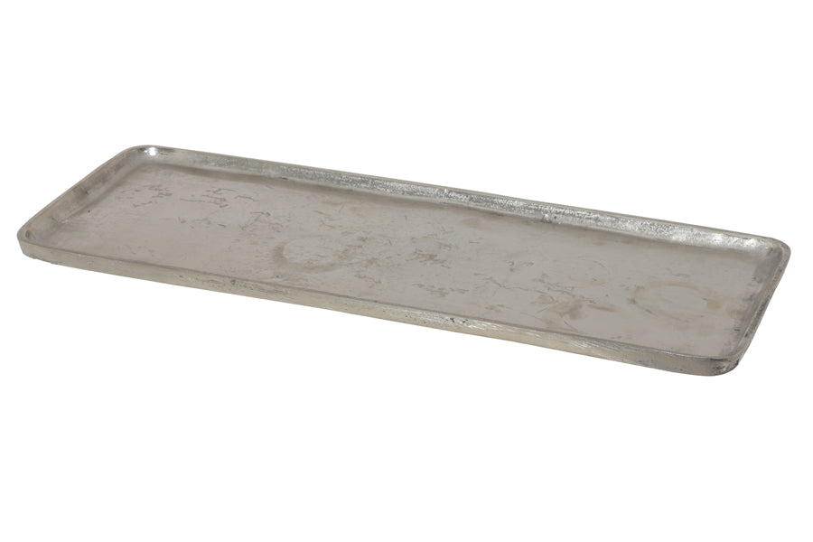 Lars Tray Raw Nickel, 23.5"x9"