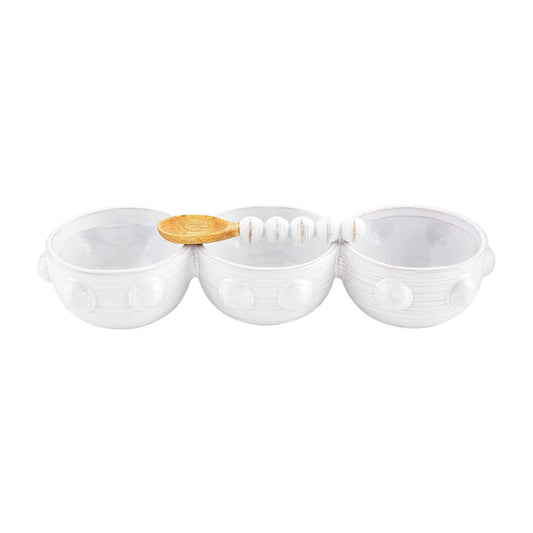 Beaded Triple Dip Dish Set