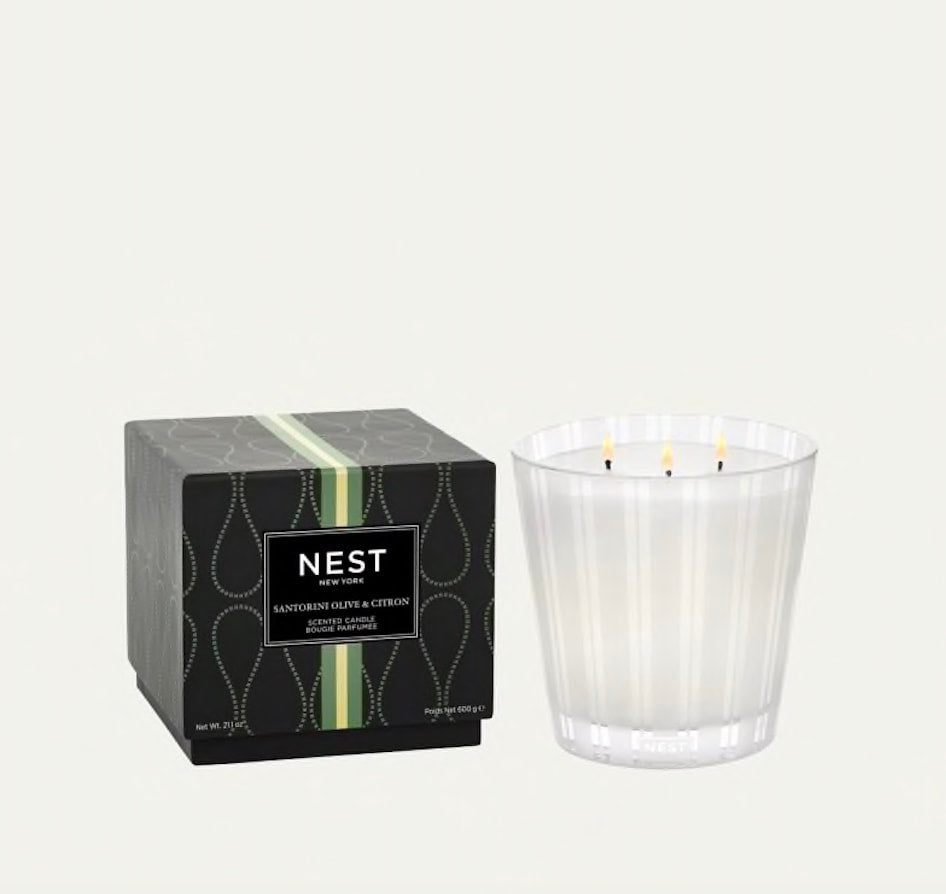 Santorini Olive & Citron 3-Wick Candle