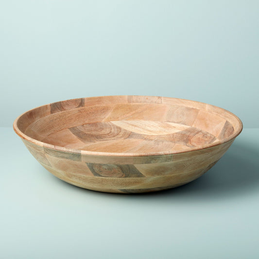 Mango Wood Supersized Round Bowl