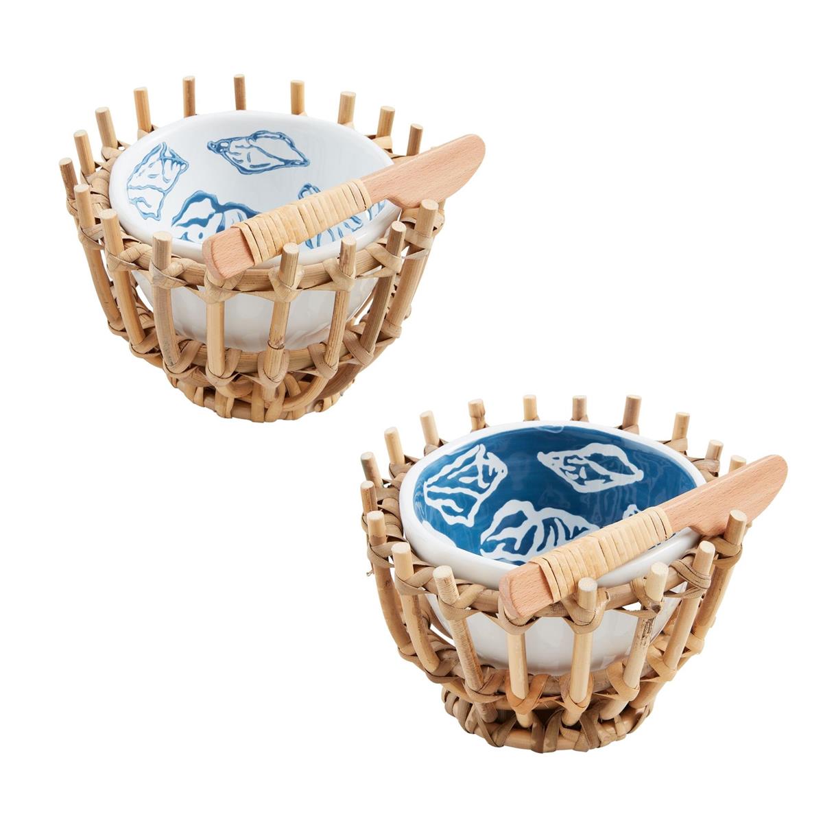 Blue Sea Woven Tidbit Set