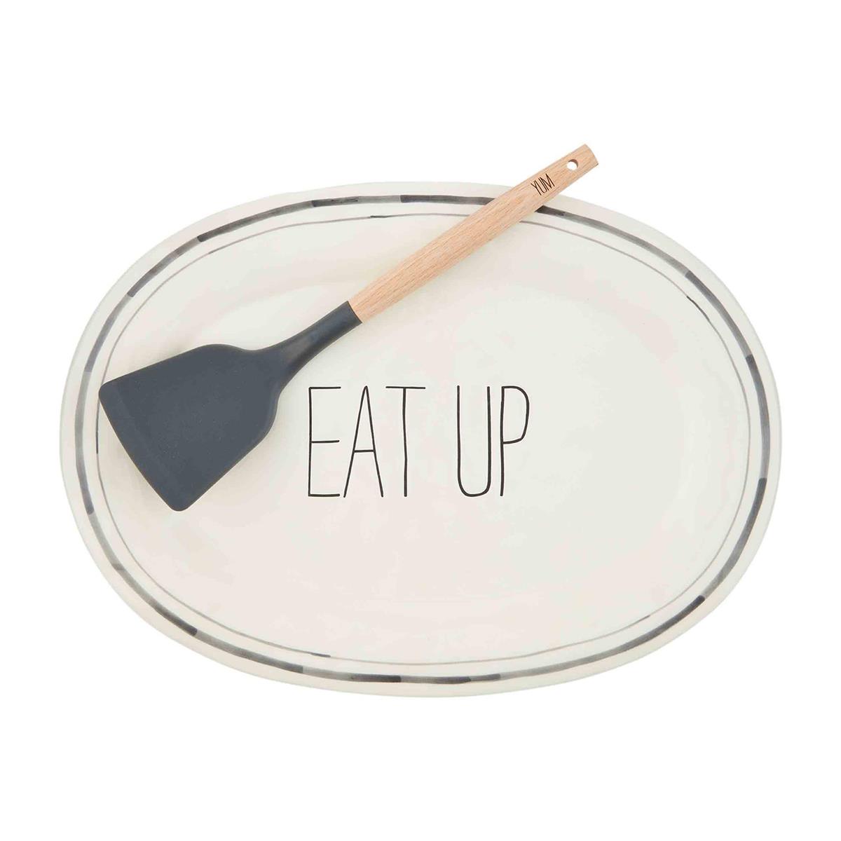 Eat Up Platter And Spatula Set