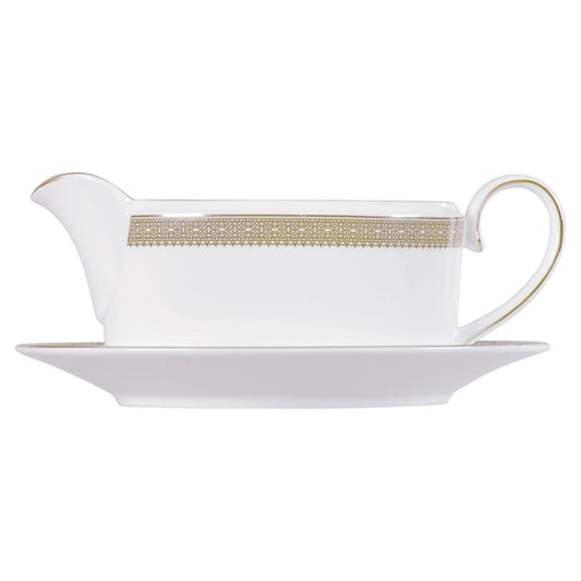 Vera Lace Gold Gravy Boat