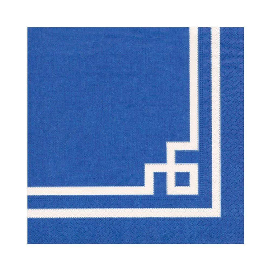 Rive Gauche Paper Luncheon Napkins, Marine Blue - 20 Per Package