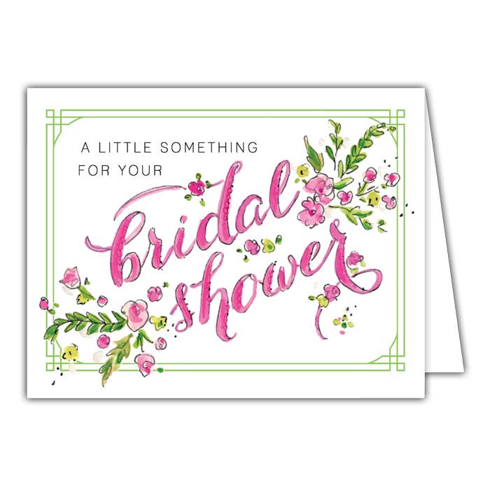 For Your Bridal Shower Small Folded Greeting Card