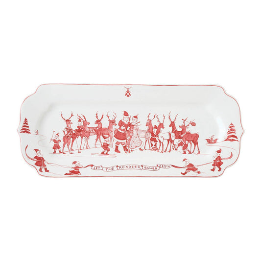 Country Estate Reindeer Games Hostess Tray