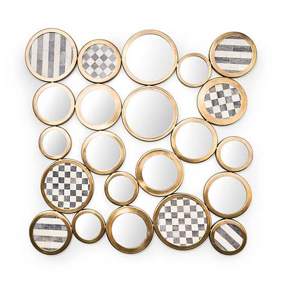 Golden Rings Wall Mirror