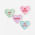Conversation Candy Heart Trinket Dish