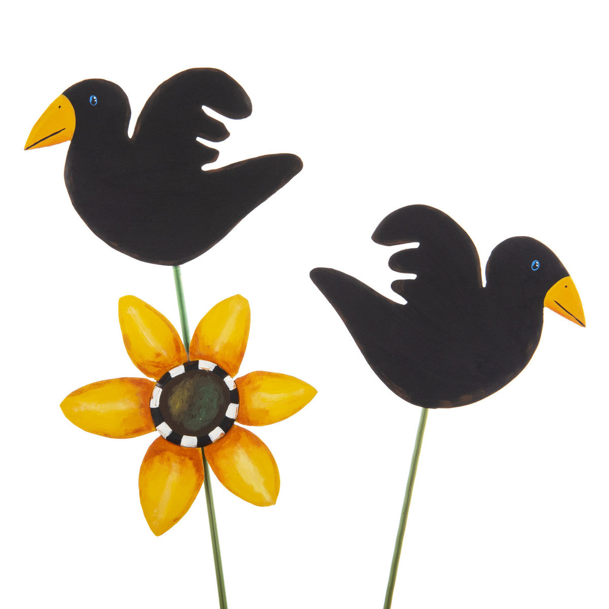 Crow and Sunflower Stake