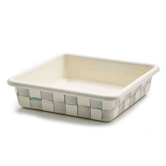 Sterling Check Enamel Baking Pan - 8"