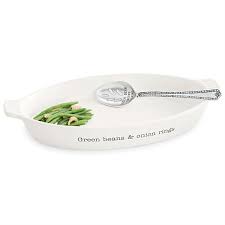 Green Bean Serving Dish Set