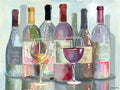Bottle Wines and Glasses 30x40